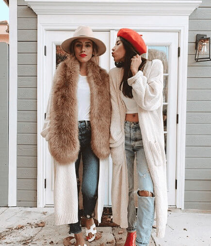 Jennifer Acosta With Her Sister